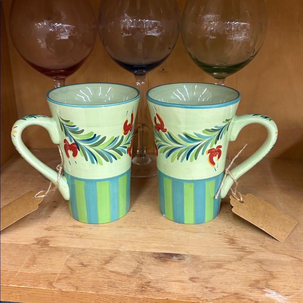 Pair of Gail Pittman Ceramic Mugs